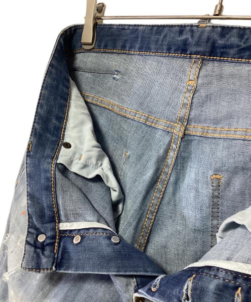 DSQUARED2（ディースクエアード）DSQUARED2 (ディースクエアード) ダメージ加工デニムパンツ ブルー サイズ:48の古着・服飾アイテム