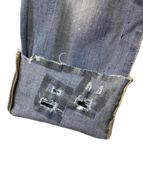 DSQUARED2（ディースクエアード）DSQUARED2 (ディースクエアード) ダメージ加工デニムパンツ ブルー サイズ:48の古着・服飾アイテム