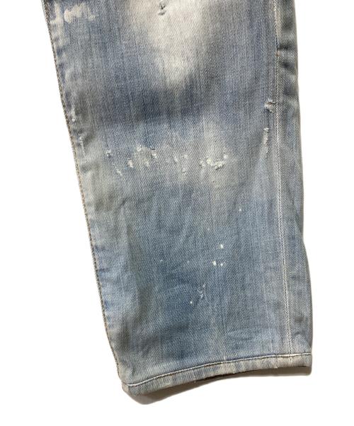 DSQUARED2（ディースクエアード）DSQUARED2 (ディースクエアード) ダメージ加工デニムパンツ ブルー サイズ:50の古着・服飾アイテム