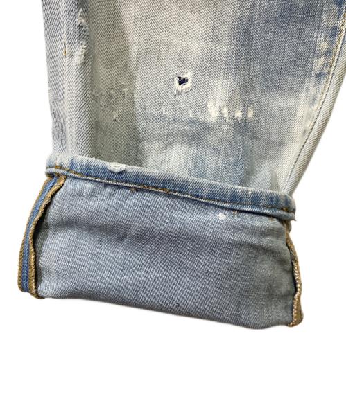 DSQUARED2（ディースクエアード）DSQUARED2 (ディースクエアード) ダメージ加工デニムパンツ ブルー サイズ:50の古着・服飾アイテム