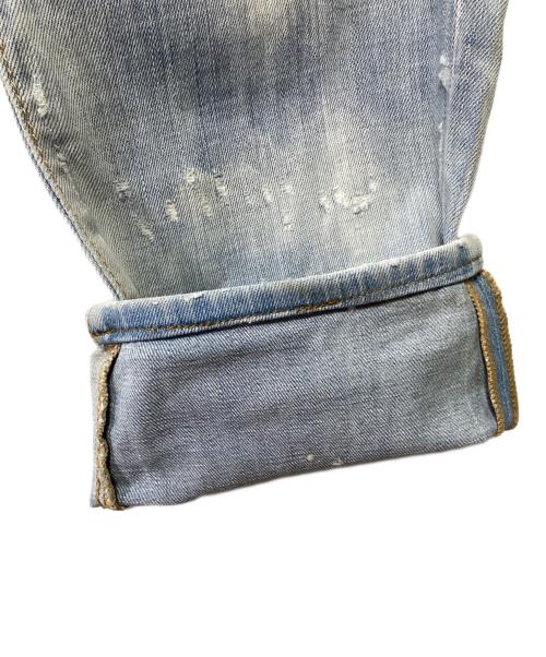 DSQUARED2（ディースクエアード）DSQUARED2 (ディースクエアード) ダメージ加工デニムパンツ ブルー サイズ:50の古着・服飾アイテム