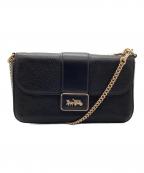 COACHコーチ）の古着「チェーンショルダーバッグ」｜ブラック