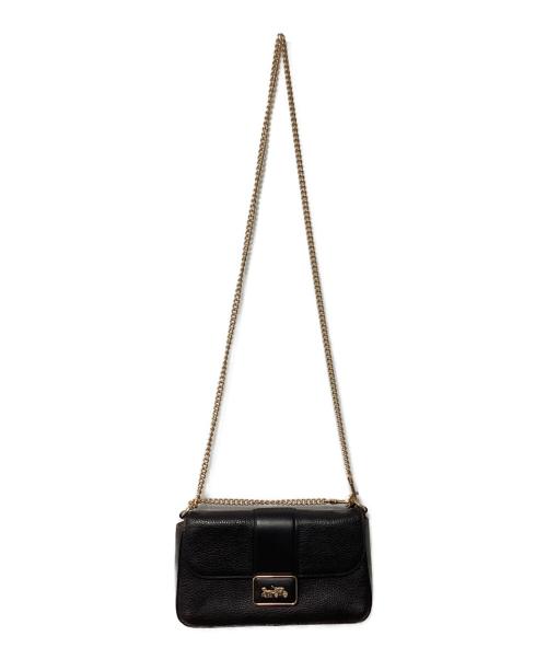 COACH（コーチ）COACH (コーチ) チェーンショルダーバッグ ブラックの古着・服飾アイテム
