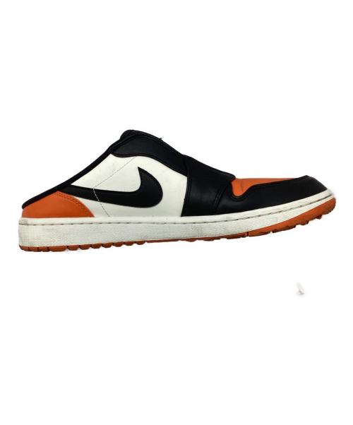 JORDAN GOLF（ジョーダンゴルフ）JORDAN GOLF (ジョーダンゴルフ) AIR JORDAN MULE GOLF オレンジ×ホワイト×ブラック サイズ:29.5の古着・服飾アイテム