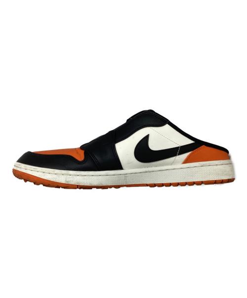 JORDAN GOLF（ジョーダンゴルフ）JORDAN GOLF (ジョーダンゴルフ) AIR JORDAN MULE GOLF オレンジ×ホワイト×ブラック サイズ:29.5の古着・服飾アイテム