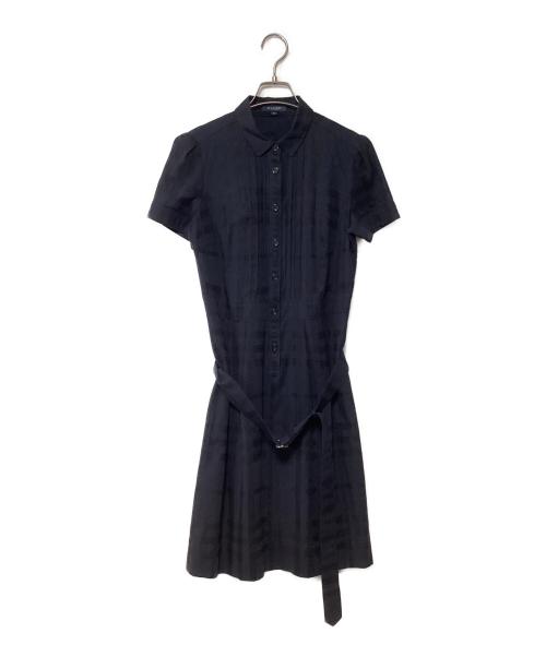 BURBERRY（バーバリー）BURBERRY (バーバリー) 半袖ワンピース ネイビー サイズ:38の古着・服飾アイテム
