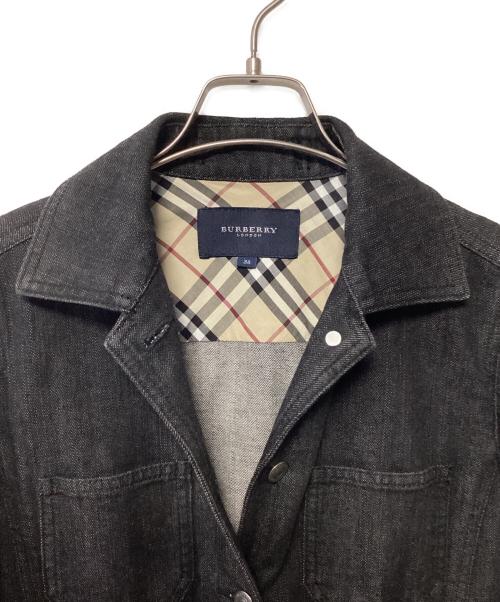 BURBERRY（バーバリー）BURBERRY (バーバリー) デニムジャケット ブラック サイズ:38の古着・服飾アイテム
