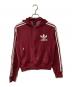 adidas（アディダス）の古着「ジップパーカー」｜レッド