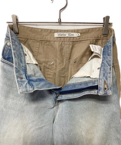 Matin Kim（マーティン・キム）Matin Kim (マーティン・キム) デニムパンツ ベージュ×ブルー サイズ:Mの古着・服飾アイテム