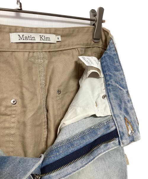Matin Kim（マーティン・キム）Matin Kim (マーティン・キム) デニムパンツ ベージュ×ブルー サイズ:Mの古着・服飾アイテム