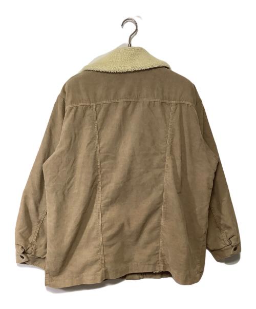 Wrangler（ラングラー）Wrangler (ラングラー) オーバーサイズボアランチジャケット ベージュ×アイボリー サイズ:XLの古着・服飾アイテム
