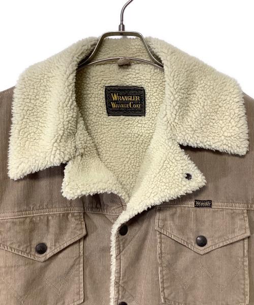 Wrangler（ラングラー）Wrangler (ラングラー) オーバーサイズボアランチジャケット ベージュ×アイボリー サイズ:XLの古着・服飾アイテム