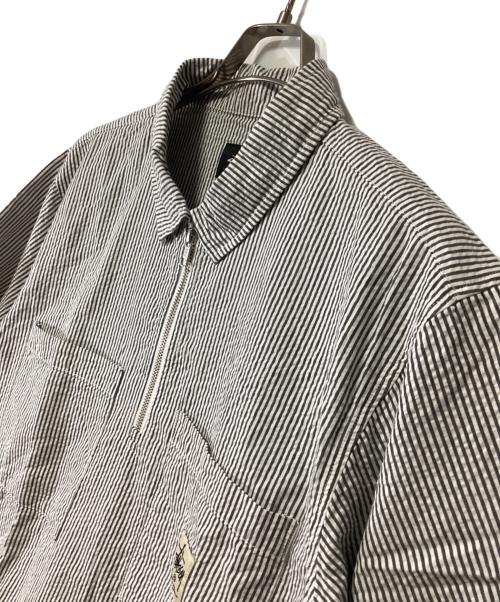 stussy（ステューシー）stussy (ステューシー) ハーフジップシャツ グレー サイズ:Mの古着・服飾アイテム