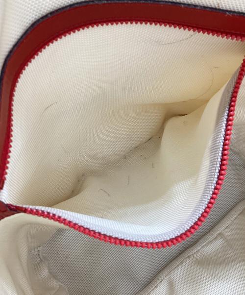 GUCCI（グッチ）GUCCI (グッチ) トートバッグ レッド×ベージュの古着・服飾アイテム