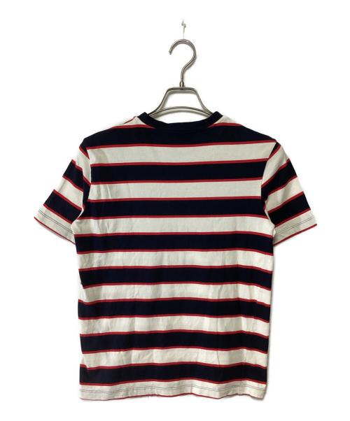 MSGM（エムエスジーエム）MSGM (エムエスジーエム) 半袖Tシャツ レッド×ネイビー サイズ:Sの古着・服飾アイテム