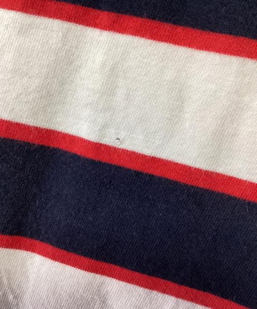 MSGM（エムエスジーエム）MSGM (エムエスジーエム) 半袖Tシャツ レッド×ネイビー サイズ:Sの古着・服飾アイテム