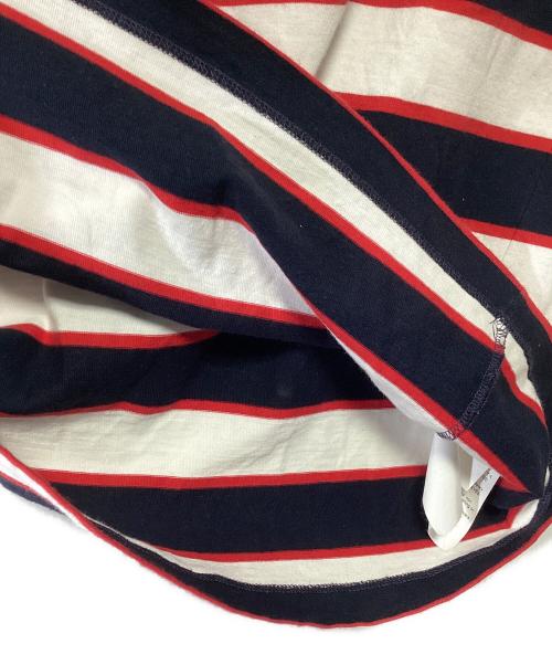 MSGM（エムエスジーエム）MSGM (エムエスジーエム) 半袖Tシャツ レッド×ネイビー サイズ:Sの古着・服飾アイテム