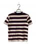 MSGM (エムエスジーエム) 半袖Tシャツ レッド×ネイビー サイズ:S：5000円