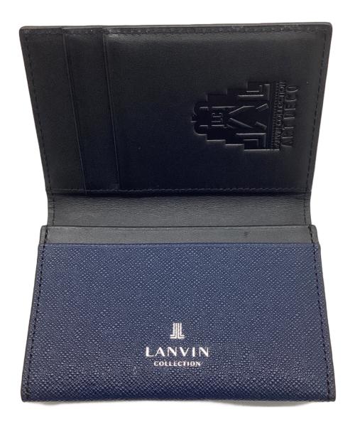 LANVIN（ランバン）LANVIN (ランバン) カードケース ネイビーの古着・服飾アイテム
