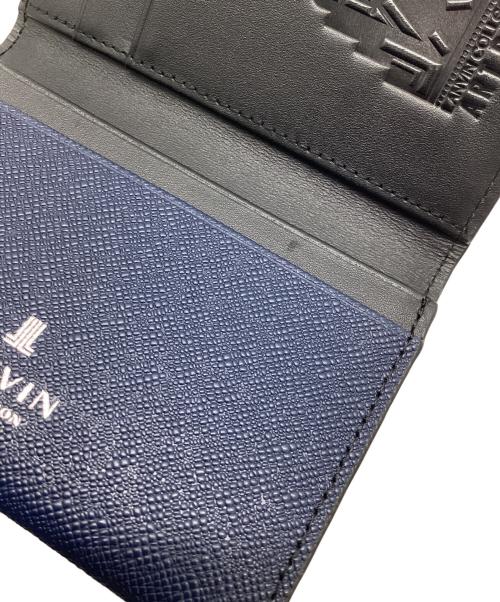 LANVIN（ランバン）LANVIN (ランバン) カードケース ネイビーの古着・服飾アイテム