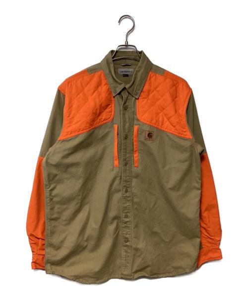 CarHartt（カーハート）CarHartt (カーハート) ジャケット カーキ×オレンジ サイズ:Lの古着・服飾アイテム