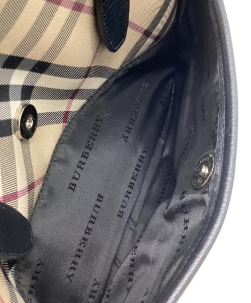 BURBERRY（バーバリー）BURBERRY (バーバリー) ハンドバッグ ブラック×ベージュの古着・服飾アイテム