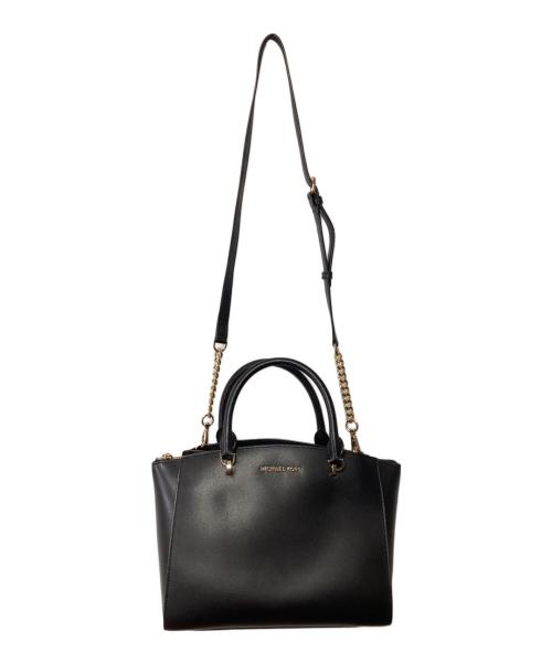 MICHAEL KORS（マイケルコース）MICHAEL KORS (マイケルコース) 2WAYショルダーバッグ ブラックの古着・服飾アイテム