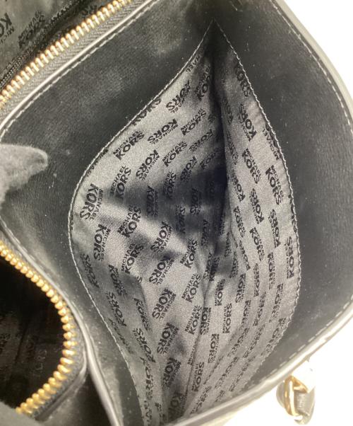 MICHAEL KORS（マイケルコース）MICHAEL KORS (マイケルコース) 2WAYショルダーバッグ ブラックの古着・服飾アイテム
