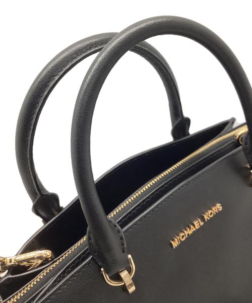 MICHAEL KORS（マイケルコース）MICHAEL KORS (マイケルコース) 2WAYショルダーバッグ ブラックの古着・服飾アイテム