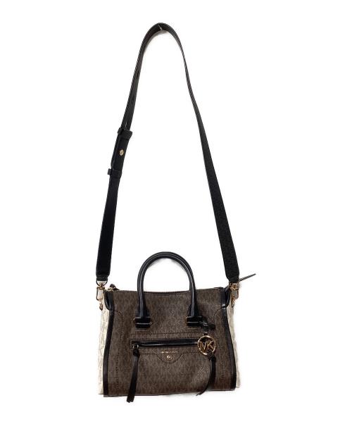 MICHAEL KORS（マイケルコース）MICHAEL KORS (マイケルコース) 2WAYショルダーバッグ ブラウンの古着・服飾アイテム