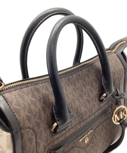 MICHAEL KORS（マイケルコース）MICHAEL KORS (マイケルコース) 2WAYショルダーバッグ ブラウンの古着・服飾アイテム