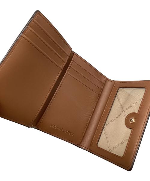 MICHAEL KORS（マイケルコース）MICHAEL KORS (マイケルコース) 3つ折り財布 ブラウンの古着・服飾アイテム