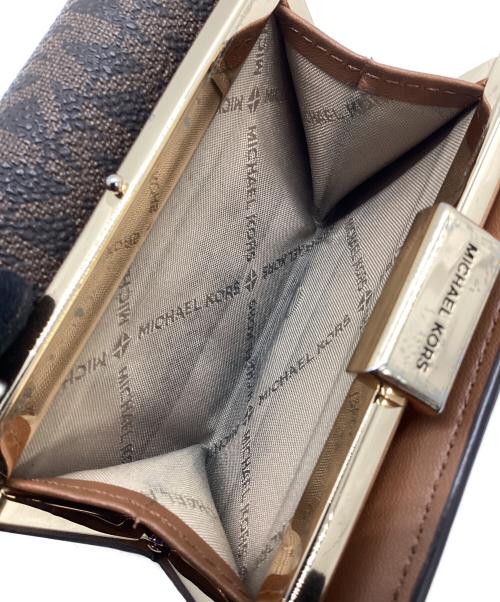 MICHAEL KORS（マイケルコース）MICHAEL KORS (マイケルコース) 3つ折り財布 ブラウンの古着・服飾アイテム