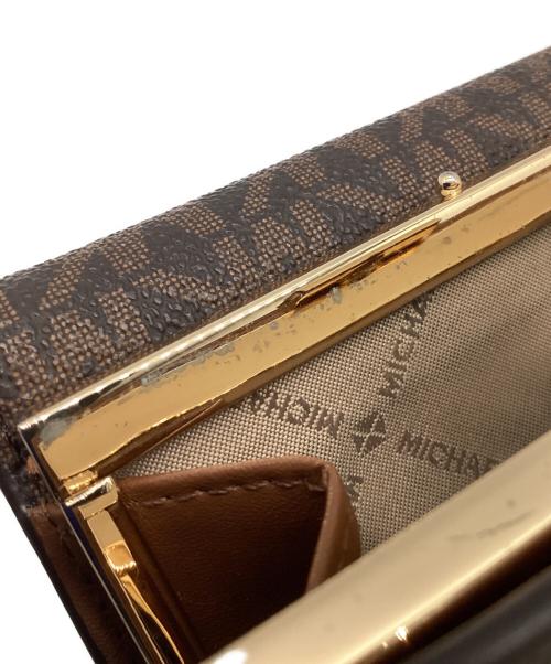MICHAEL KORS（マイケルコース）MICHAEL KORS (マイケルコース) 3つ折り財布 ブラウンの古着・服飾アイテム