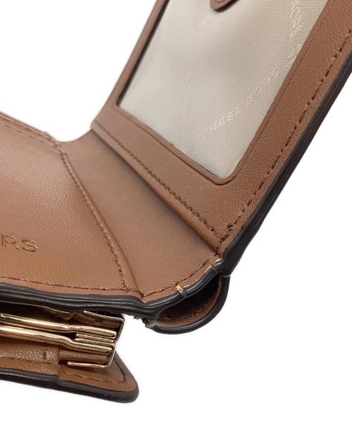 MICHAEL KORS（マイケルコース）MICHAEL KORS (マイケルコース) 3つ折り財布 ブラウンの古着・服飾アイテム