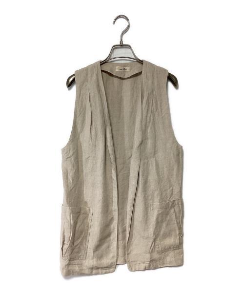 nest Robe（ネストローブ）nest Robe (ネストローブ) ベスト ベージュ サイズ:記載なしの古着・服飾アイテム
