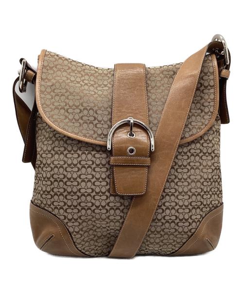 COACH（コーチ）COACH (コーチ) ショルダーバッグ ベージュ×ブラウンの古着・服飾アイテム