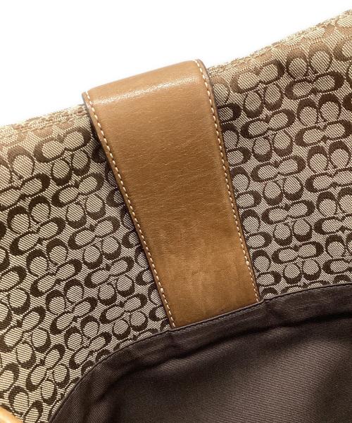COACH（コーチ）COACH (コーチ) ショルダーバッグ ベージュ×ブラウンの古着・服飾アイテム