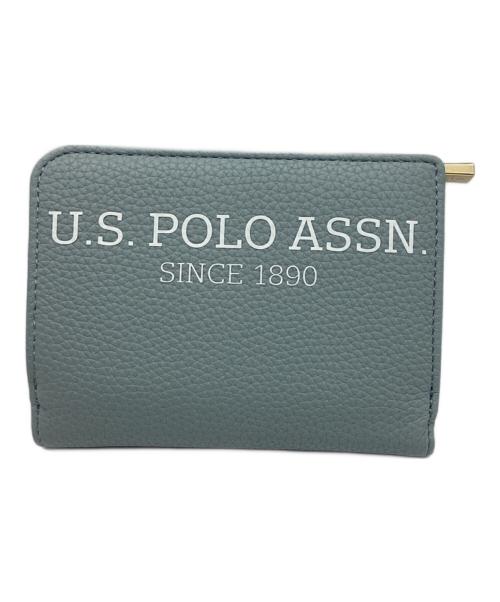 U.S POLO ASSN（ユーエスポロアッスン）U.S POLO ASSN (ユーエスポロアッスン) 2つ折り財布 ブルー 未使用品の古着・服飾アイテム