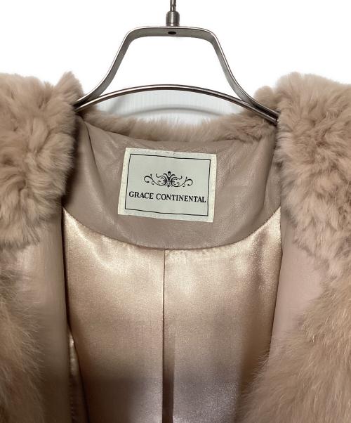 GRACE CONTINENTAL（（グレースコンチネンタル）GRACE CONTINENTAL (（グレースコンチネンタル) ファージャケット ベージュ サイズ:36の古着・服飾アイテム