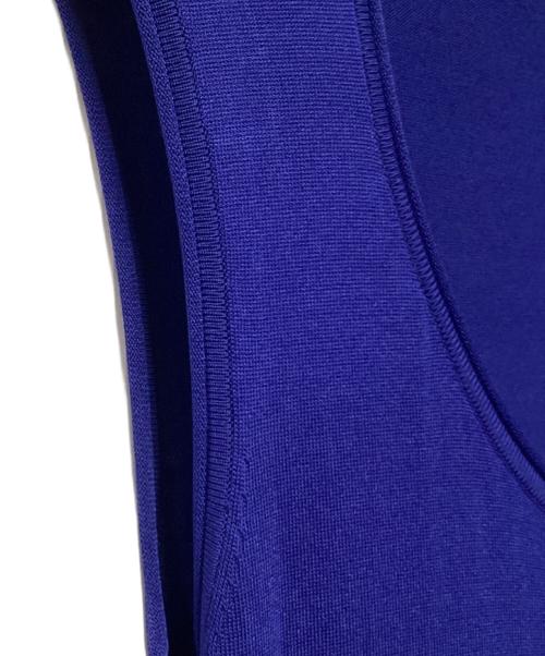 CAROLINA HERRERA（カロライナヘレラ）CAROLINA HERRERA (カロライナヘレラ) ニットワンピース ブルー サイズ:Sの古着・服飾アイテム