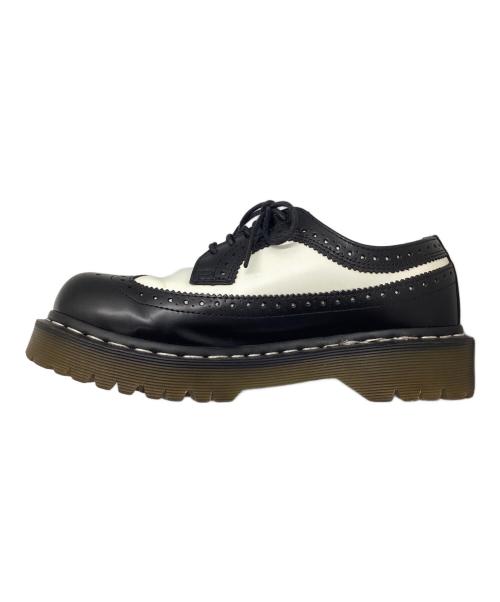 Dr.Martens（ドクターマーチン）Dr.Martens (ドクターマーチン) ウィングチップシューズ ブラック×ホワイト サイズ:UK4の古着・服飾アイテム