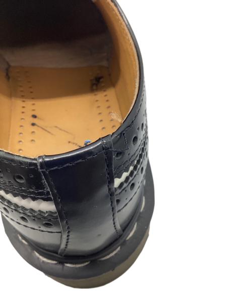 Dr.Martens（ドクターマーチン）Dr.Martens (ドクターマーチン) ウィングチップシューズ ブラック×ホワイト サイズ:UK4の古着・服飾アイテム