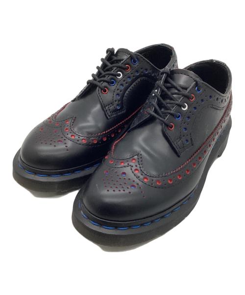 Dr.Martens（ドクターマーチン）Dr.Martens (ドクターマーチン) ドレスシューズ ブラック×レッド×ブルー サイズ:UK4の古着・服飾アイテム