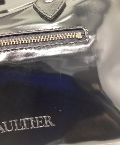 Jean Paul GAULTIER（ジャンポールゴルチェ）Jean Paul GAULTIER (ジャンポールゴルチェ) 2WAYがま口バッグ ブラック×シルバーの古着・服飾アイテム