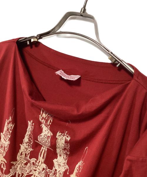 Vivienne Westwood RED LABEL（ヴィヴィアンウエストウッドレッドレーベル）Vivienne Westwood RED LABEL (ヴィヴィアンウエストウッドレッドレーベル) 長袖カットソー レッド サイズ:2の古着・服飾アイテム