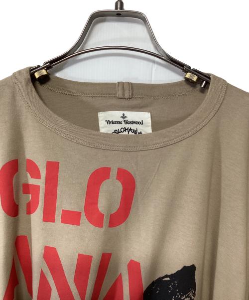 Vivienne Westwood ANGLOMANIA（ヴィヴィアンウエストウッドアングロマニア）Vivienne Westwood ANGLOMANIA (ヴィヴィアンウエストウッドアングロマニア) 半袖ワンピース ベージュ サイズ:38の古着・服飾アイテム