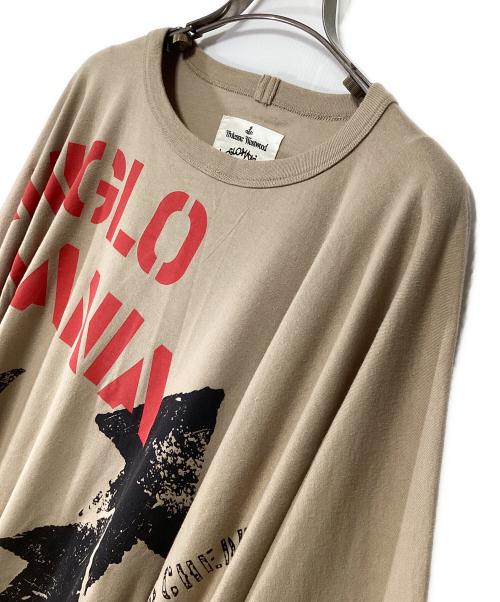 Vivienne Westwood ANGLOMANIA（ヴィヴィアンウエストウッドアングロマニア）Vivienne Westwood ANGLOMANIA (ヴィヴィアンウエストウッドアングロマニア) 半袖ワンピース ベージュ サイズ:38の古着・服飾アイテム