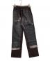 GAULTIER JEANS (ゴルチエジーンズ) プリントイージーパンツ ブラック×ブラウン サイズ:40：7000円