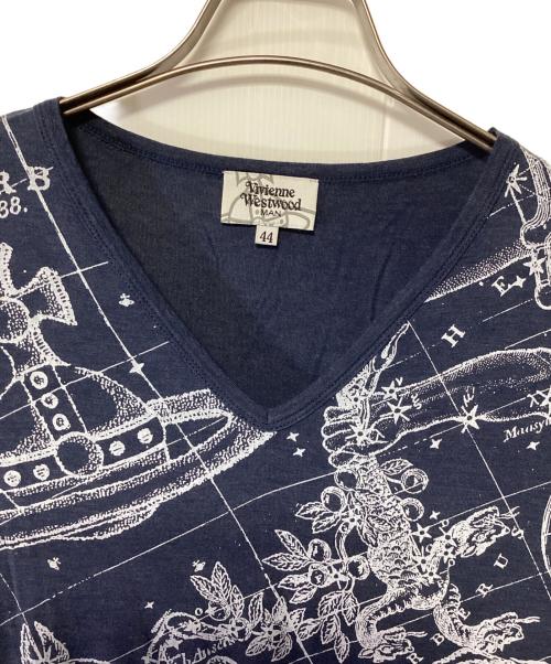 Vivienne Westwood man（ヴィヴィアン ウェストウッド マン）Vivienne Westwood man (ヴィヴィアン ウェストウッド マン) 半袖カットソー ネイビー サイズ:44の古着・服飾アイテム